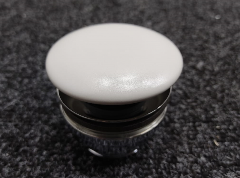 Kerasan Донный клапан клик-клак, покрытие керамика, цвет: Grigio matt