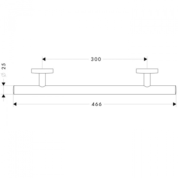 Hansgrohe Logis Поручень, цвет: полированная сталь