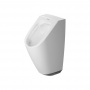 Duravit ME by Starck Писсуар Rimless электронный писсуар с питанием от батареек, без смывного края, подача воды сзади, с вытяжкой, сток горизонтальный (с мушкой )