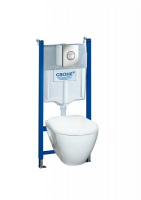 Инсталляция с унитазом и клавишей с сиденьем микролифт  Grohe Solido Ceramic 38950000