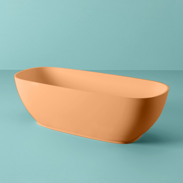 Artceram Hoop Ванна отдельностоящая, 170х70хh50см, с переливом и слив.крышкой, Livingtec, цвет: arancio cammeo
