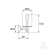 Stella Roma Держатель запасного рулона туалетной бумаги, подвесной 1035 цвет: хром