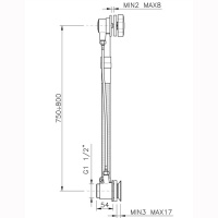 Nicolazzi Complementi Слив-перелив (автоматический) для ванны, цвет: золото 24к