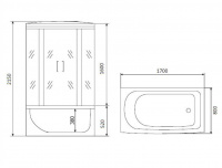 Душевая кабина Timo TE-0770
