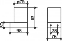 Стакан Keuco Edition 300 30050 хром