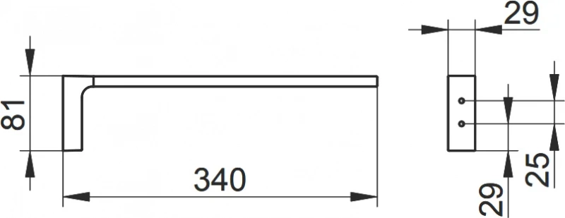 Полотенцедержатель Keuco Edition 11 11122010000 хром