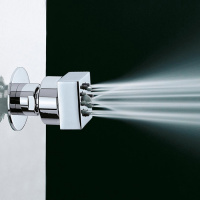 Bossini Cubic Форсунка поворотная, квадратная, цвет хром