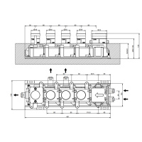 Gessi Hi-Fi Встраиваемые части для термостатического смесителя, до 3 источников одновременно, 3/4&quot соединение., цвет: хром