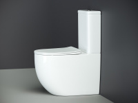 Напольный пристенный унитаз Mia Ceramica Nova белый CN1801