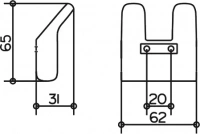 Крючок Keuco Collection Moll 12713 хром, двойной