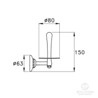 Stella Italica Держатель запасного рулона туалетной бумаги, подвесной 1035 цвет: хром