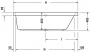 Ванна акриловая Duravit Happy D.2 160x70 прямоугольная, полувстраиваемая