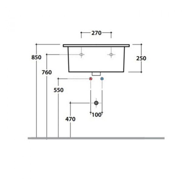 Globo Forty3 Раковина 60х50х25 см, без отв., цвет: белый