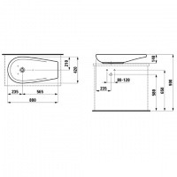 Laufen Alessi One Раковина-чаша 80х42х14.5 см, без отв., цвет: белый