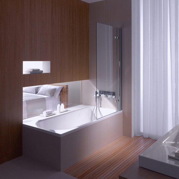 Bette Ocean Ванна с шумоизоляцией встраиваемая, 170х70x45см, сторона ног справа, перелив сзади., BetteGlasur® Plus