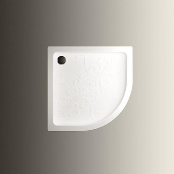 Devon&Devon Arabesque поддон четверть круга 90х90см, цвет: белый