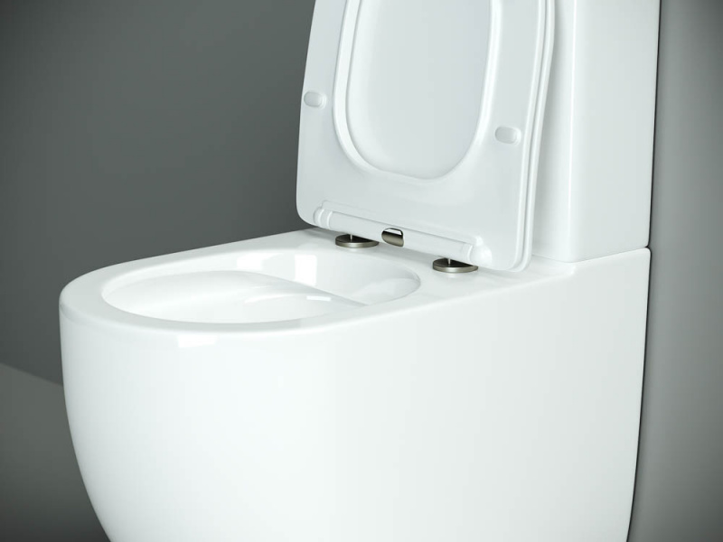 Напольный пристенный унитаз Metropol Rimless Ceramica Nova белый CN4001