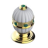 THG Amboise Malachite Вентиль смесителя для раковины, вставки малахит, цвет: полированное золото