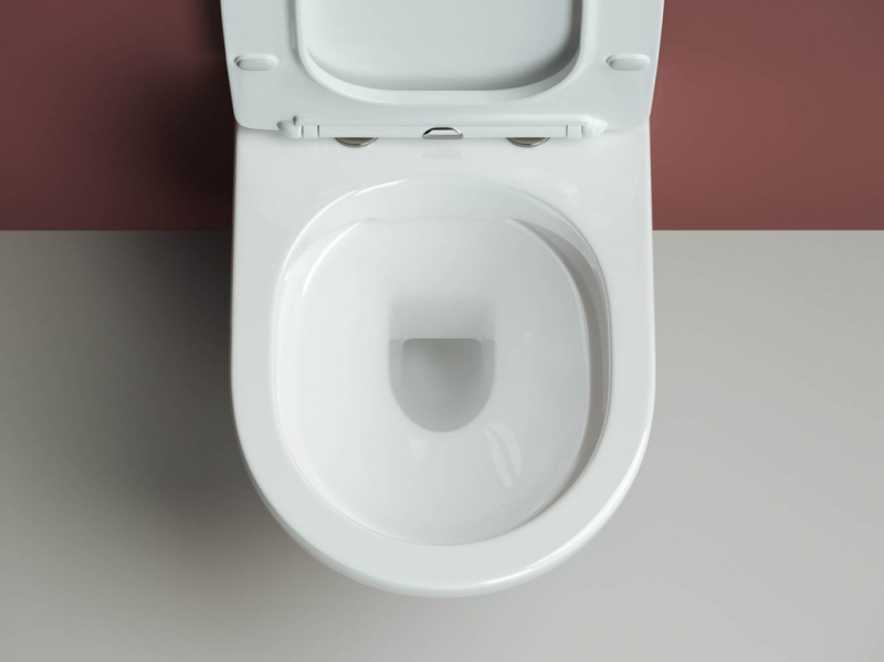 Подвесной унитаз Forma Rimless Ceramica Nova белый CN3009