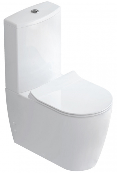 a-Uno Унитаз моноблок напольный 640*360*900 мм без ободка (в компл. Сиденье Ultra Slim с плавным опусканием)