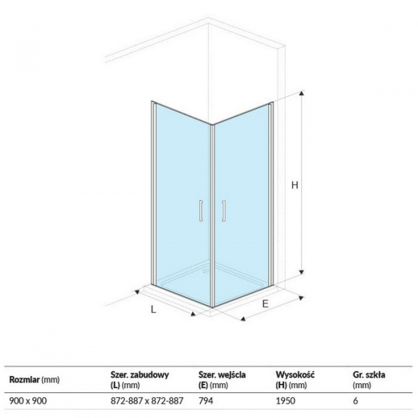 Ограждение EXCELLENT Серия MAZO 90х90