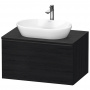 Duravit D-Neo Тумбочка подвесная 45.9x80x55 см, раковина, 1 ящик, цвет: Black Oak