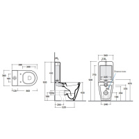 Globo Forty3 Унитаз монобок 58х36 см, сиденье на выбор