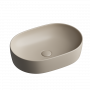 Умывальник чаша накладная овальная (цвет Капучино Матовый) Element 600*415*135мм Ceramica Nova капучино матовый 