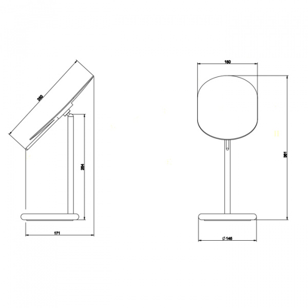 Gessi Goccia Косметическое зеркало настольное поворотное, цвет: хром