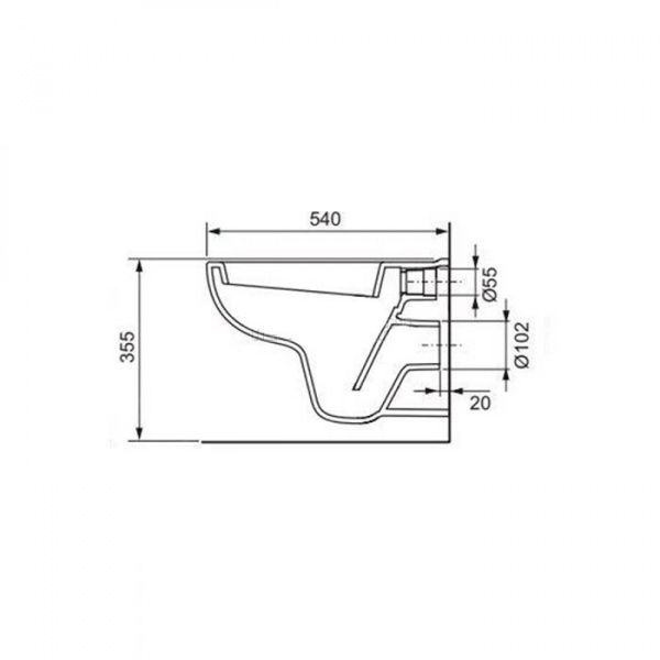 TECE TECEbase Система инсталляции для унитазов 5 в 1, с унитазом и кнопкой смыва, цвет: черный