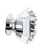 Bossini Cubic Форсунка поворотная, квадратная, цвет хром