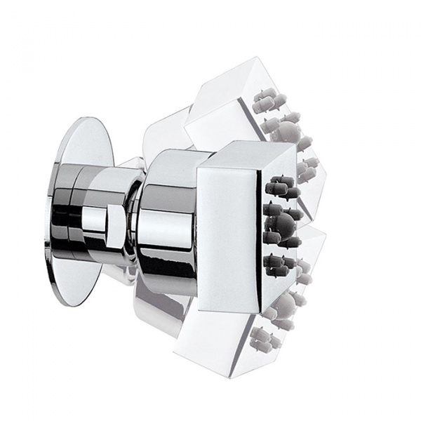 Bossini Cubic Форсунка поворотная, квадратная, цвет хром