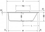 Ванна акриловая Duravit DuraStyle 160x70 прямоугольная, встраиваемая