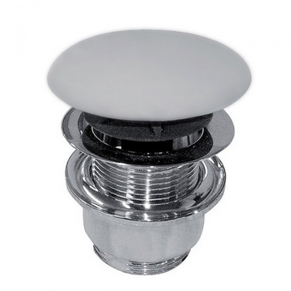 Globo Выпуск для раковины c переливом, click-clack, цвет: белый