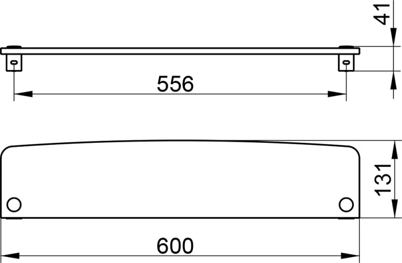 Полка Keuco Elegance new 11610 кристаллин, 60 см