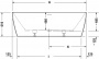 Ванна из искусственного камня DuraSolid® Duravit DuraSquare 160x75 прямоугольная, отдельностоящая