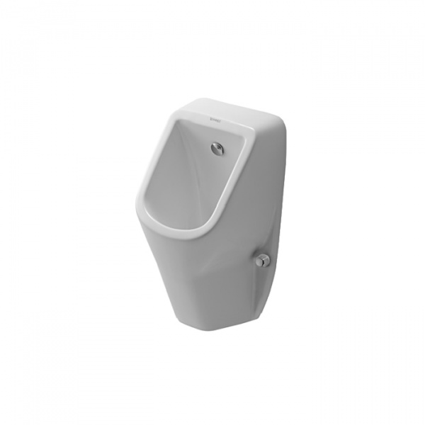 Duravit D-Code Писсуар подача воды сзади, без смывного края, для подключения 1/2», вкл. смывную форсунку, набор для подачи воды, сливной вентиль, цвет: белый