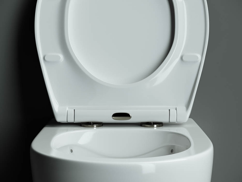 Подвесной унитаз PEARL (безободковый) Ceramica Nova белый CN8001