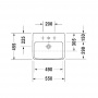 Duravit ME by Starck Раковина 55х45.5 см, 1 отв., цвет: белый