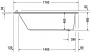 Ванна акриловая Duravit Starck 170x75 прямоугольная, встраиваемая