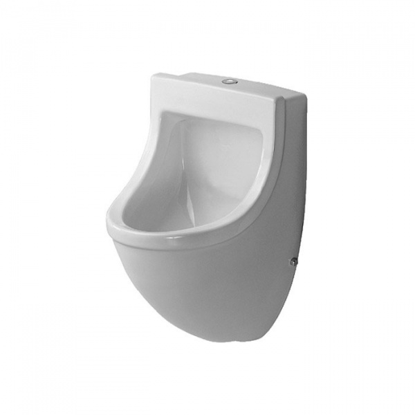 Duravit Starck 3 Писсуар подача воды сверху, с вытяжкой, сток внутренний вертикальный или горизонтальный, включая крепление, модель с „мушкой“, 330x35