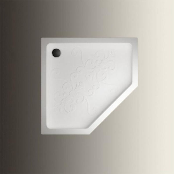 Devon&Devon Arabesque Поддон пятиугольный 100х100см, цвет: белый