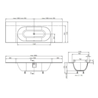 Burgbad Crono Ванна встраиваемая встраиваемая, 190x110x57.4 см