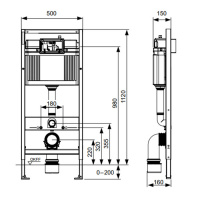 TECEbase 2.0 Комплект 5 в 1, унитаз TECE V04, инсталяция для подвесного унитаза, клавиша смыва TECEnow белая, крепеж для монтажа, звукоизоляция