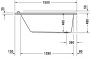 Ванна акриловая Duravit Starck 150x70 прямоугольная, встраиваемая