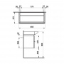 Laufen Palace Тумба подвесная 90x51cм., с раковиной, 2 ящика, с полотенцедержателем, цвет: белый матовый