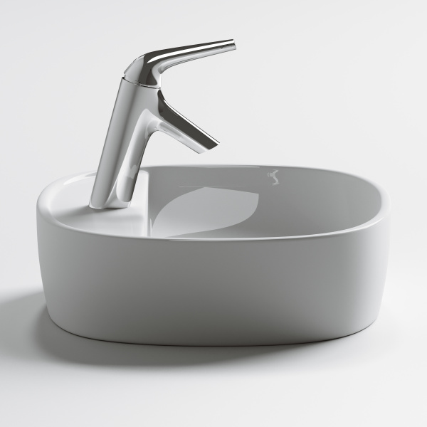 Умывальник накладной Element 500*380*120мм Ceramica Nova белый 