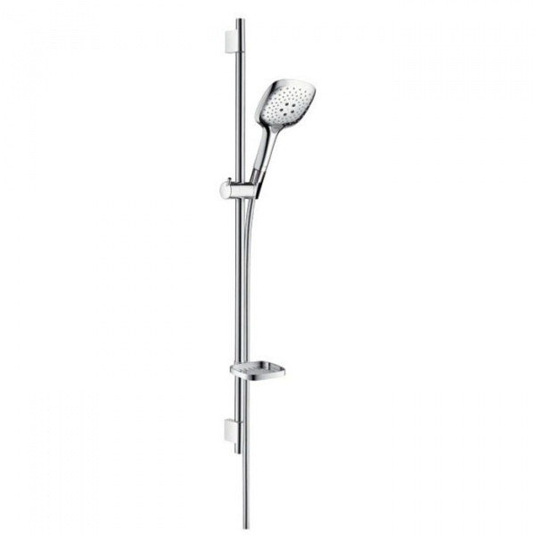 Hansgrohe Raindance Select Душевой гарнитур, включает: ручной душ, шланг, мыльница, цвет: белый/хром