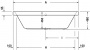 Ванна акриловая Duravit Happy D.2 180x80 прямоугольная, полувстраиваемая