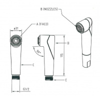 Гигиенический душ Cezares KARMA-IFS-01